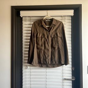 Zara Safari-esque Button Up Cargo pant set - Top